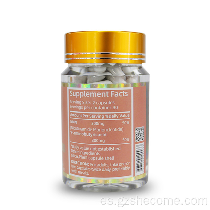 Cápsulas de mononucleótido de nicotinamida para blanquear la piel de NMN